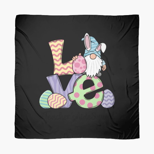 Love Easter Teacher'S Aide Gnomes Teacher Easter 2 Scarves