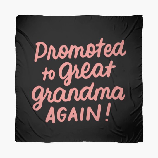 Promoted To Great Grandma Again Pregnancy Announce Scarves