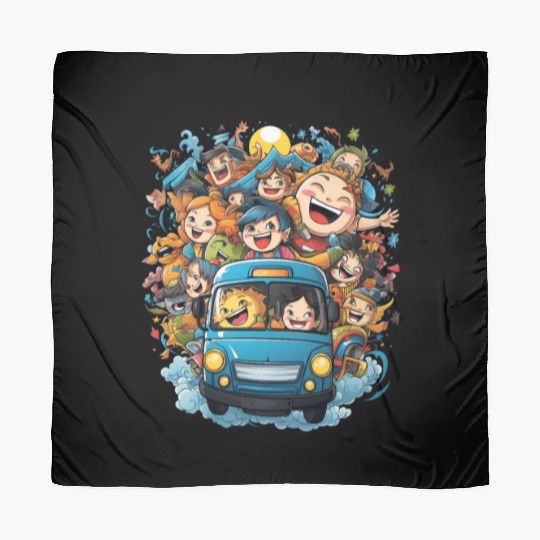 Back to School Pre-K Kindergarten School Bus Scarves