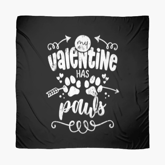 My Valentine Has Paws Scarves