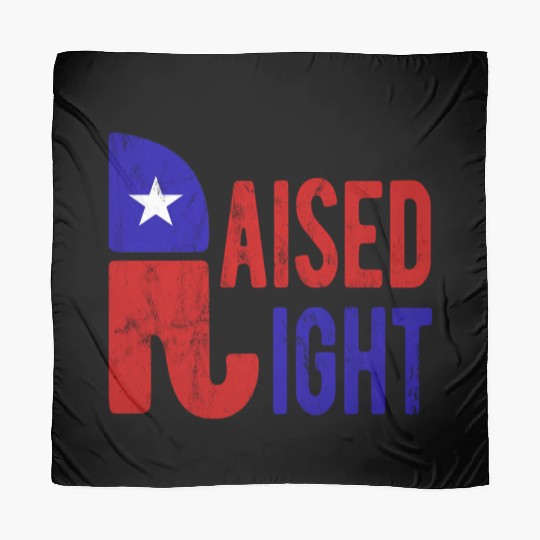 Raised Right Proud Republican Elephant Logo Usa Scarves