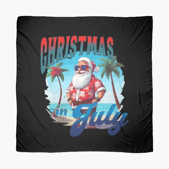 Santa at the Beach | Christmas In July Scarves