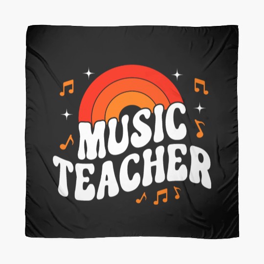 Groovy Music Teacher Back To School 2023 Scarves