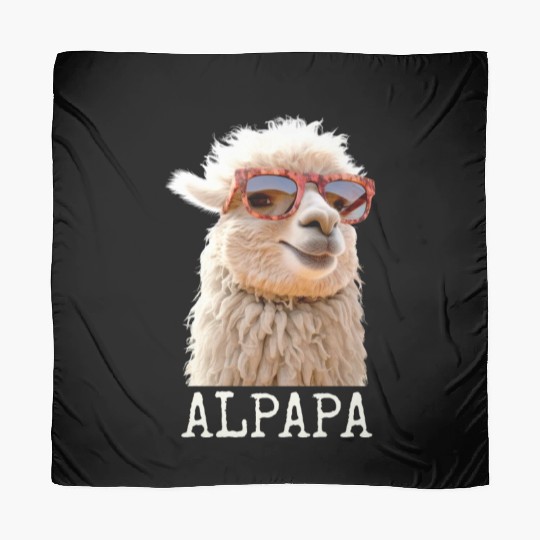 Alpaca Papa Alpapa Lama Dad Alpaca Fathers Day Scarves