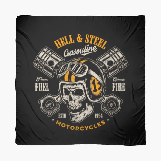 Hell And Steel Biker ull Motorcycle Men'S Scarves