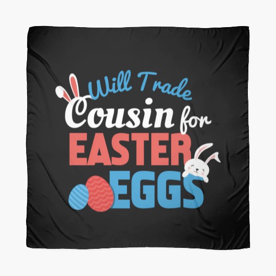 Will Trade Cousin Happy Easter Bunny Ears Eggs Hun Scarves