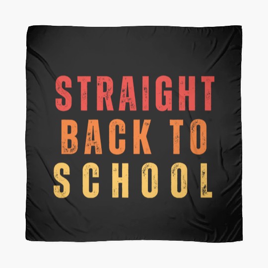 Retro Straight Back to School for teachers vintage Scarves