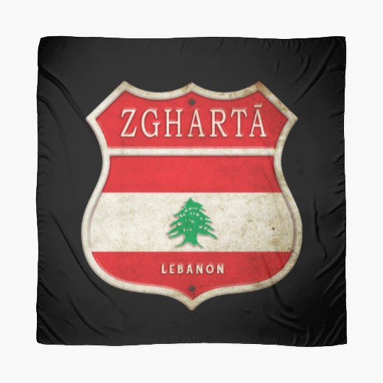 Zgharta Lebanon coat of arms flags design Scarves