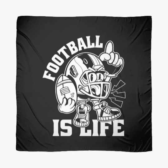 Football Is Life American Football Lover Game Day Scarves