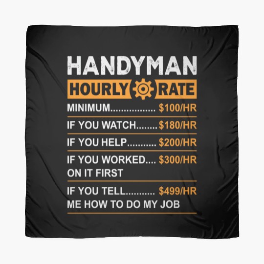 Handyman Hourly Rate Labor Day Scarves