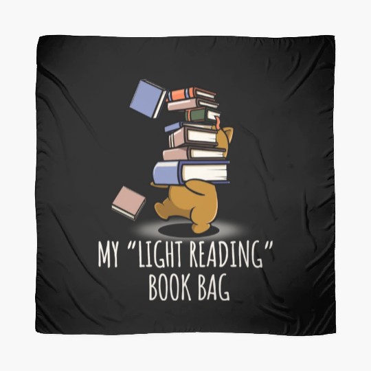 My Light Reading Book Funny Tote Bag Scarves