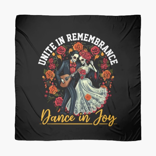 Dia De Los Muertos Sugar Skull Mexican Holiday Scarves