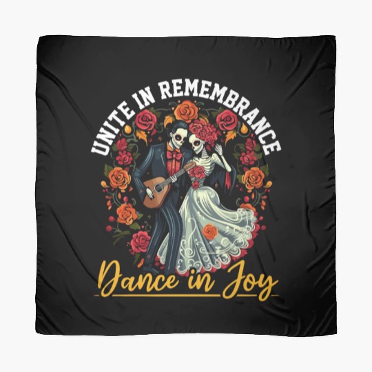 Dia De Los Muertos Sugar Skull Mexican Holiday Scarves