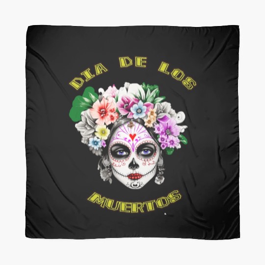 flower girl - day of the dead Scarves