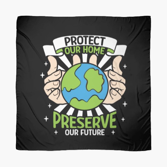 Climate Change Environmental Earth Day Planet Scarves