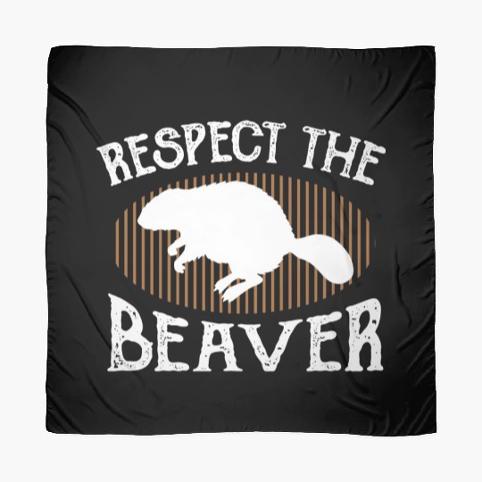 Respect The Beaver retro Beaver Lover groundhog Scarves