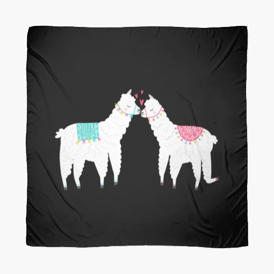 Llama Summer Wedding Anniversary Enet Scarves