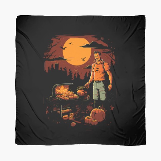 Grillin' & Chillin' Halloween BBQ Cookout Grillin Scarves