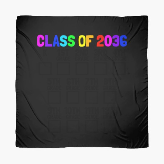 Class Of 2036 Back To School Kindergartengrow with Scarves