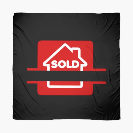 Sold red house red image Scarves