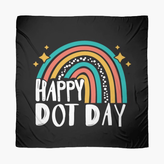 Happy Dot Day Rainbow Polka Dot International Scarves