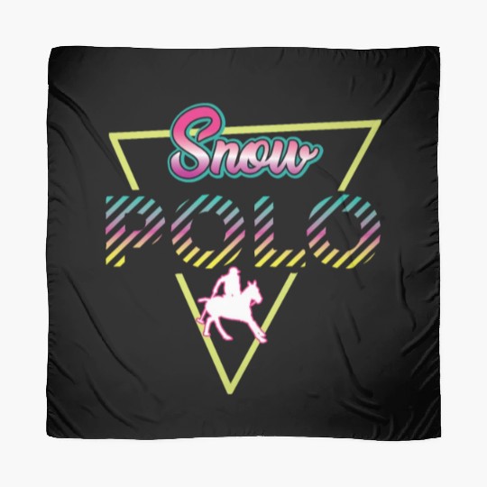 Retro 80s Snow Polo Outfit Scarves