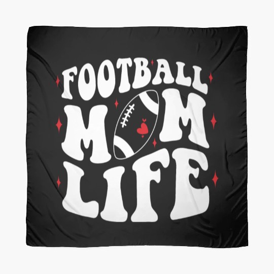 Livin That Football Mom Life Game Day Cheer Mom Scarves