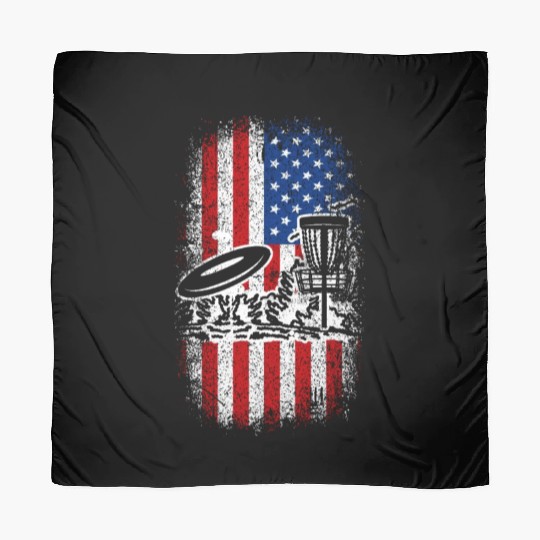Usa American flag 4th of july patriotic disc golf Scarves