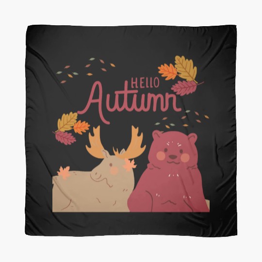 Hello Autumn Square Scarves