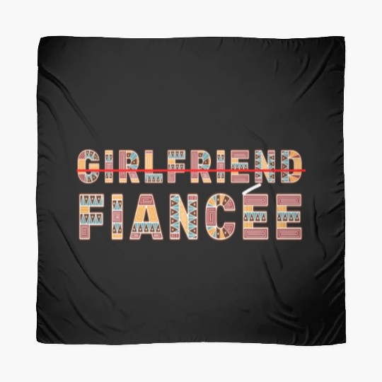 Girlfriend Fiancee Couple Engagement Engaged Scarves