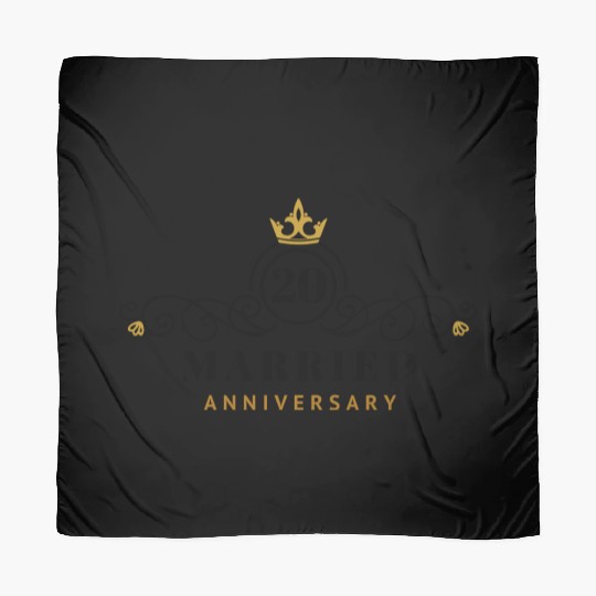 Wedding Anniversary 20 Years Scarves