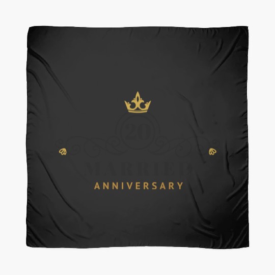 Wedding Anniversary 20 Years Scarves