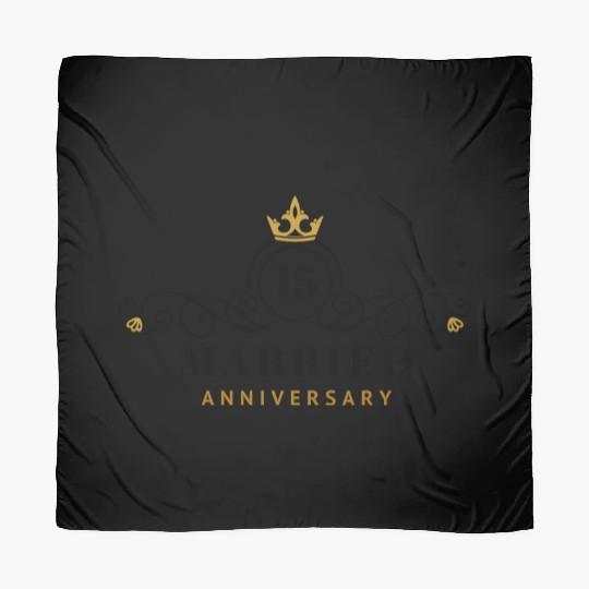 Wedding Anniversary 15 Years Scarves