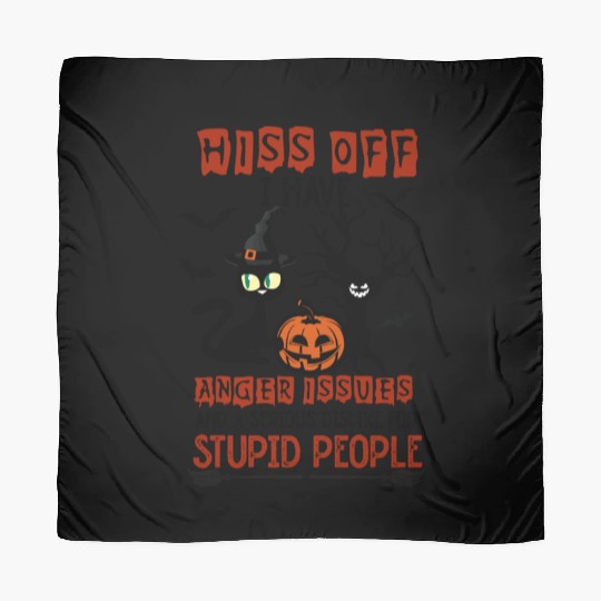 Halloween Cat Pumpkin Spooky Scarves