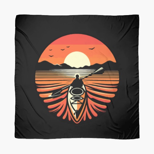 Kayak Sunset Scarves