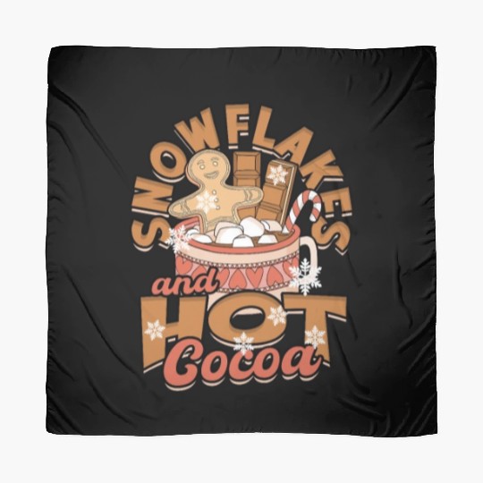 Snowflakes and Hot Cocoa - Snow Scarves