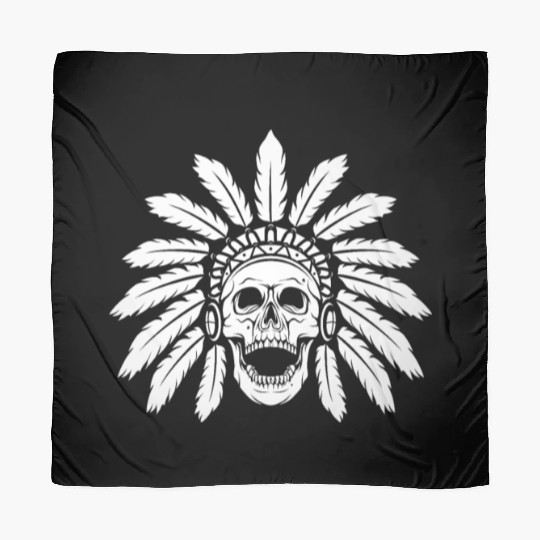 Indigenous Native American Skull Skull Head Scarves