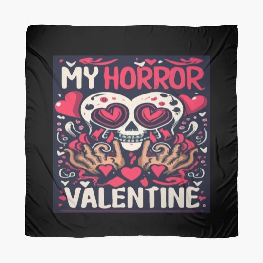 My Horror Valentine Skull Heart Scarves