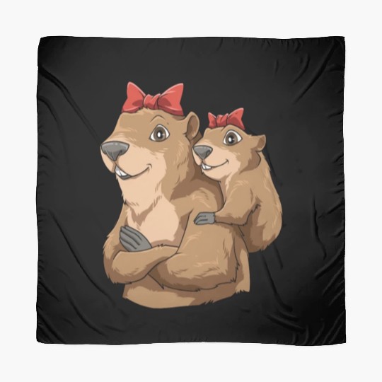 Groundhog Marmot Mom for a Marmot lover groundhog Scarves