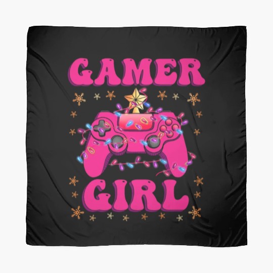 Gamer Girl Christmas Gamer Video Game X-Mas Scarves