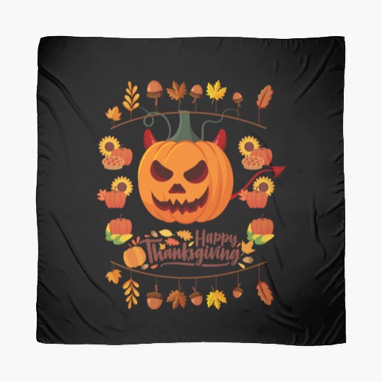 happy fall break images,happy thanksgiving Scarves