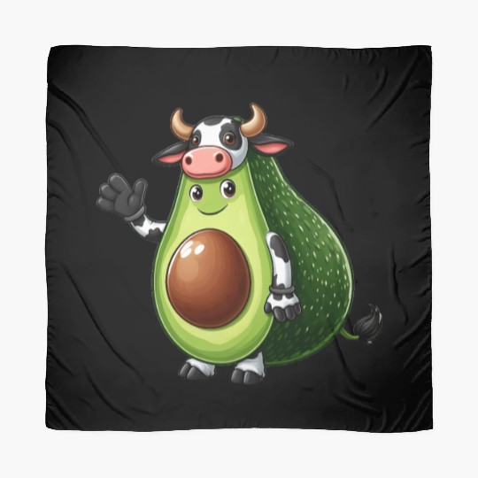 Avocado cow Scarves