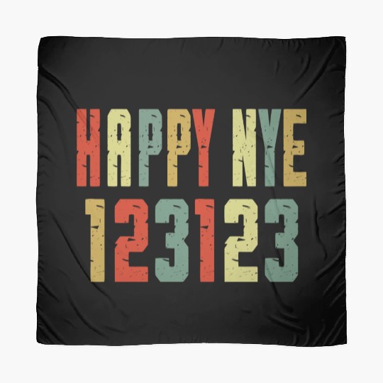 123123 Happy New Year 2024 NYE Scarves