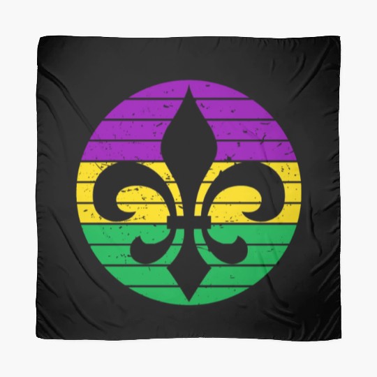 Mardi Gras Fleur De Lis Scarves