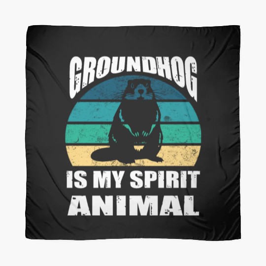 groundhog is my Spirit Animal Scarves