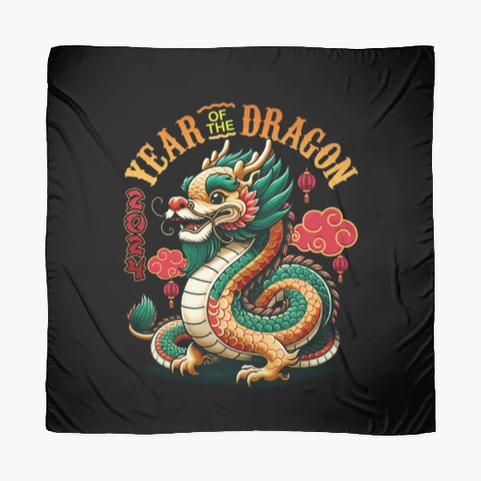 Dragon Year 2024 Embrace Lunar New Year Prosperity Scarves