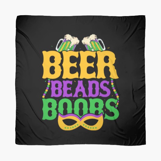Beer Beads Boobs Mardi Gras Carnival Scarves