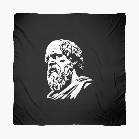 Funny meh good enough mediocrates demotivational Scarves