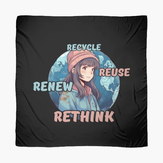Recycle Reuse Renew Rethink Scarves