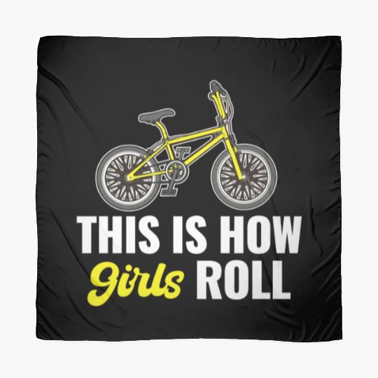 This Is How Girls Roll BMX Racing Automobile Scarves